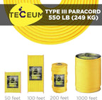TECEUM 5/32" Paracord Rope 1000 – 1000ft / 200ft / 100ft / 50ft – Tactical - Image 9