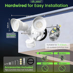 ALUSSO Motion Sensor Outdoor Lights, 30W 3500LM Flood Lights Outdoor 120V - Image 2