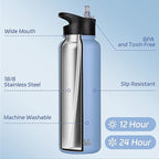 HASLE OUTFITTERS 40oz Stainless Steel Water Bottle, Vacuum Insulated Double - Image 2