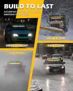 HLauto 604N Emergency Dash Strobe Lights: 2x16.8 inch Amber Security Light - Image 7