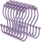 Bathway Shower Curtain Hooks, Shower Curtain Rings Rust Proof Double Hook by Bathway