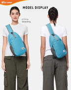 SKYSPER Sling Bag RFID Cross Body Bag Recycled Crossbody Backpack Travel Daypack - Image 6