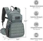 CVLIFE Hydration Backpack with 3L TPU Tactical Water Bladder, 22L Hiking - Image 6