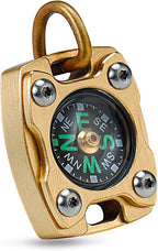MecArmy Mini Titanium/Brass Compass, Waterproof IPX5 Pocket Compass - Image 9