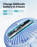 Gaiatop Portable Clip on Fan Battery Operated, Small Powerful 3 Speed Quiet - Image 4