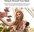 JISULIFE Handheld Portable Fan, Stronger and Longer-Lasting: 5 Speed, 5000mAh - Image 5