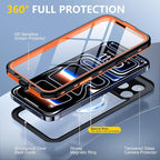Red2Fire for iPhone 17 Pro Case Waterproof, Phone Case 6.3" Orange/Clear - Image 5