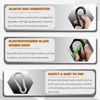120PCS M4 Heavy Duty Carabiner Clip, 1.57Inch Snap Hook Quick Link Small - Image 3