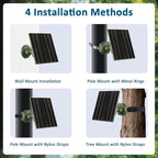 Zivif Solar Panel for Trail Camera, 10W Solar Charger Built-in 10400mAh - Image 7