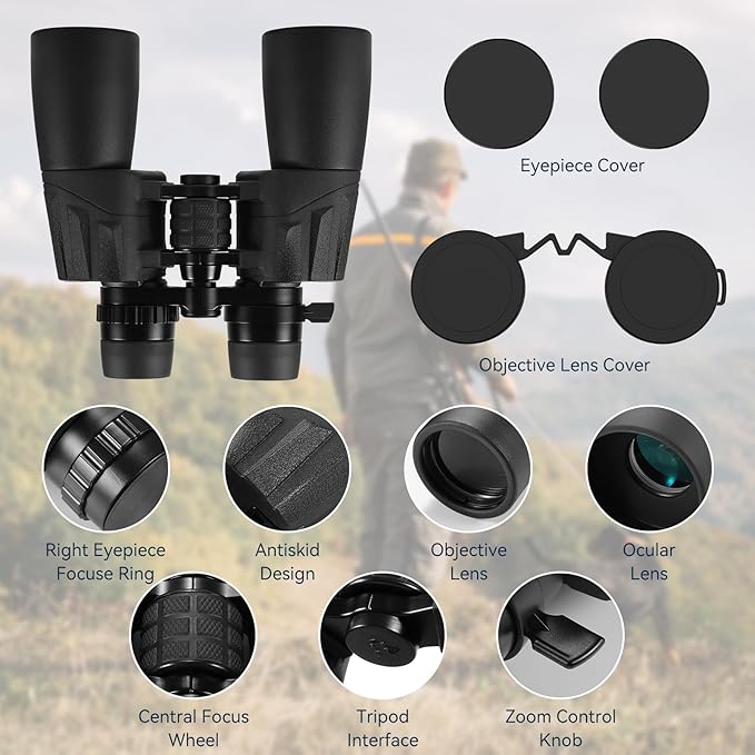 10-30X50 High Powered Zoom Binoculars - Image 8
