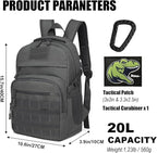 Kids Tactical Backpack Army Molle Bookbag Military Boys Backpack - Image 2