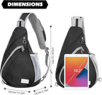 ZOMAKE Sling Bag, Small Crossbody Sling Backpack, Water Resistant Shoulder - Image 2
