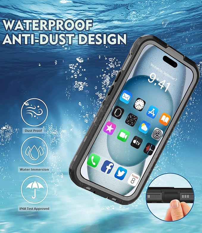 for iPhone 15 Plus Case Waterproof | Shockproof Dust Proof Phone Case Cover - Image 5