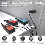 Rechargeable Walkie Talkies Long Range, 3 Pack Walkie Talkies - Image 6