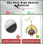 BORKUANA Leather Keychain Holder Case Compatible - Image 3