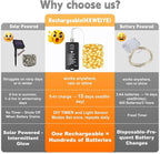HXWEIYE Rechargeable Fairy Lights - Image 5