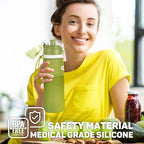 Kemier Collapsible Silicone Water Bottles-750ML, Medical Grade, BPA Free Travel - Image 2