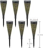 gardencave 6 Pack Solar Lights Outdoor Garden Decorative Mandala Solar Garden - Image 7