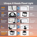 LUTEC 84W 9500LM LED Security Light Hardwire Motion Sensor Outdoor Lights - Image 6