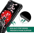 for iPhone 11 Case, Sakura Japanese Samurai Pattern Graphic Design Girl Boy - Image 2