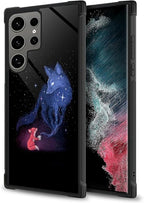 for Samsung Galaxy S24 Ultra Case, Galaxy Fox Wolf Pattern Graphic Design Girl - Image 5