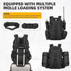50L Military Tactical Backpack 3 Day Assault Pack Molle Daypack Hiking Backpack - Image 5