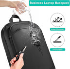 Business Backpack for Men 17 Inch, Slim & Expandable Waterproof Travel Laptop - Image 5