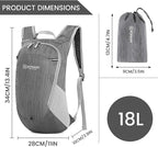 ZOMAKE Ultra Lightweight Packable Backpack 18L, Small Foldable Hiking Backpacks - Image 2
