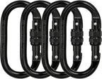 Heavy Duty Locking Climbing Carabiner Clip CE Rated 25 kN 5600 LB Rugged by BYANG
