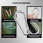 Heavy Duty Spring Snap Hook Carabiners Bulk, 500LB Capacity - Image 4