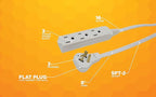 Woods SlimLine Indoor Flat Extension Cord, 8 Ft, 16 Gauge Right Angle Plug - Image 5