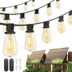 addlon 204FT Solar String Lights Waterproof, Patio Lights Solar Powered by addlon