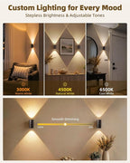 EZVALO Motion Sensor Wall Light, 4000mAh Rechargeable Battery Operated Wall - Image 4