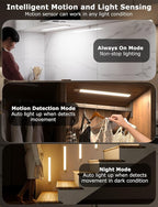 16" Ultra-Thin Under Cabinet Lighting Wireless, Aluminum Alloy Under Counter - Image 3
