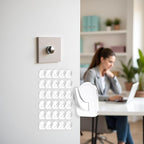 20 Pcs Clear Adhesive Wall Hooks - Image 2