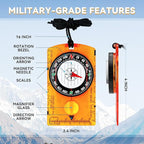 Compass Hiking Survival, Wilderness Survival Compass - Image 3