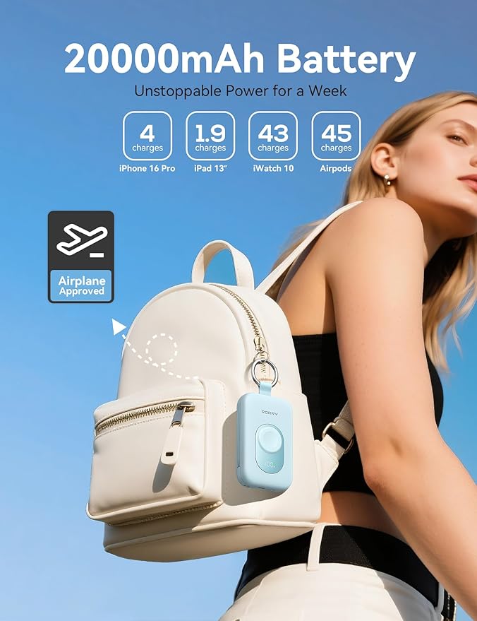 RORRY Portable Charger, 20000mAh PD 30W Portable Charger Power Bank - Image 4
