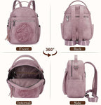 Mini Backpack Purse for Women, Embossed Leather Small Backpack Fashion Travel - Image 4