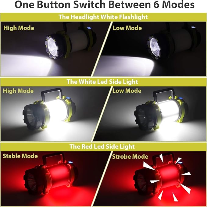 BOBKID 2 Pack Camping Lantern, Outdoor LED Camping Light, Rechargeable - Image 2