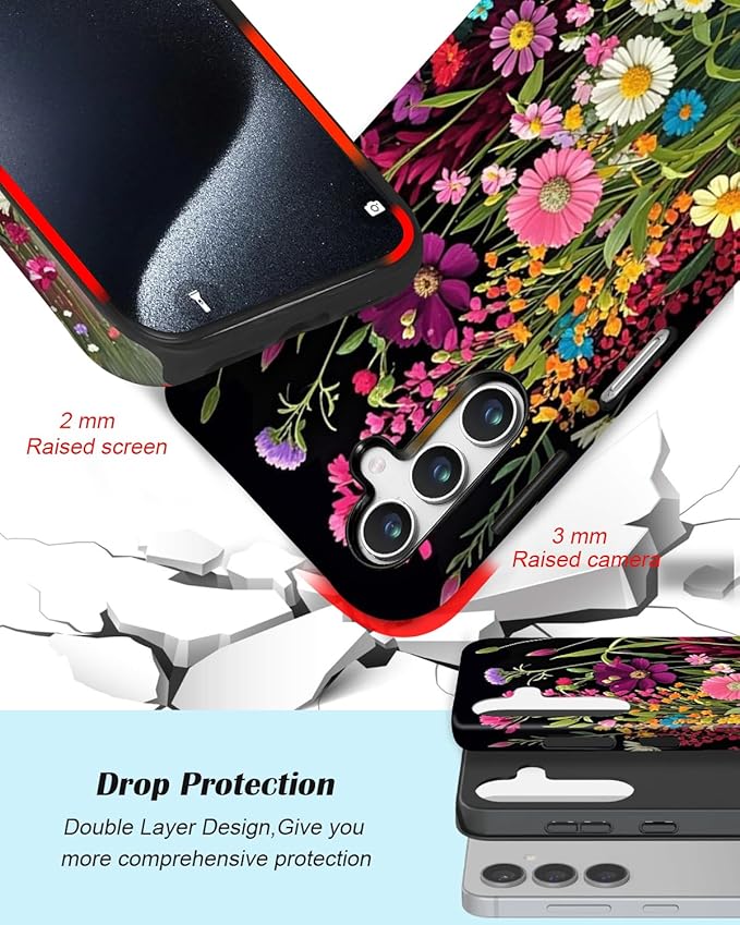 Compatible for Samsung Galaxy S26 5G Case, Dual Layer Heavy Duty 2 in 1 - Image 3