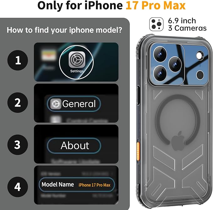 for iPhone 17 Pro Max Waterproof Case, Fit - Image 6