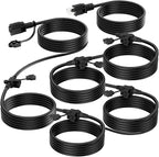 K KASONIC - Outdoor Extension Cord 50 FT, Evenly Spaced 6 Outlets Plugs by KASONIC