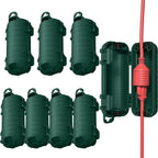 Extension Cord Cover Outdoor, 8 Pack IP54 Water-Resistant Power Cord Protector by CFMASTER
