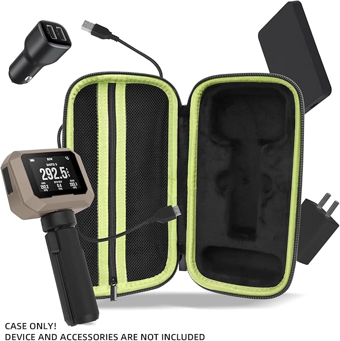 Carrying Case for Garmin Xero C1 Pro Chronograph, Inlaid Organizer - Image 2