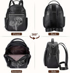Mini Backpack Purse for Women, Embossed Leather Small Backpack Fashion Travel - Image 4
