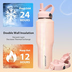 SENDESTAR 32oz Stainless Steel Water Bottle, Double Wall Vacuum Insulated Bottle - Image 3