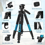 75" Heavy Duty Camera Tripod Stand - Image 8