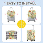 ANNA QUEEN Floral Botanical Luggage Cover, Vintage Flower Suitcase Protector - Image 5