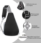 ZOMAKE Sling Bag, Small Crossbody Sling Backpack, Water Resistant Shoulder - Image 4