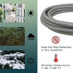 Indoor Outdoor Extension Cord 20 FT, 16/3 SJTW Weatherproof Grey Electrical - Image 5